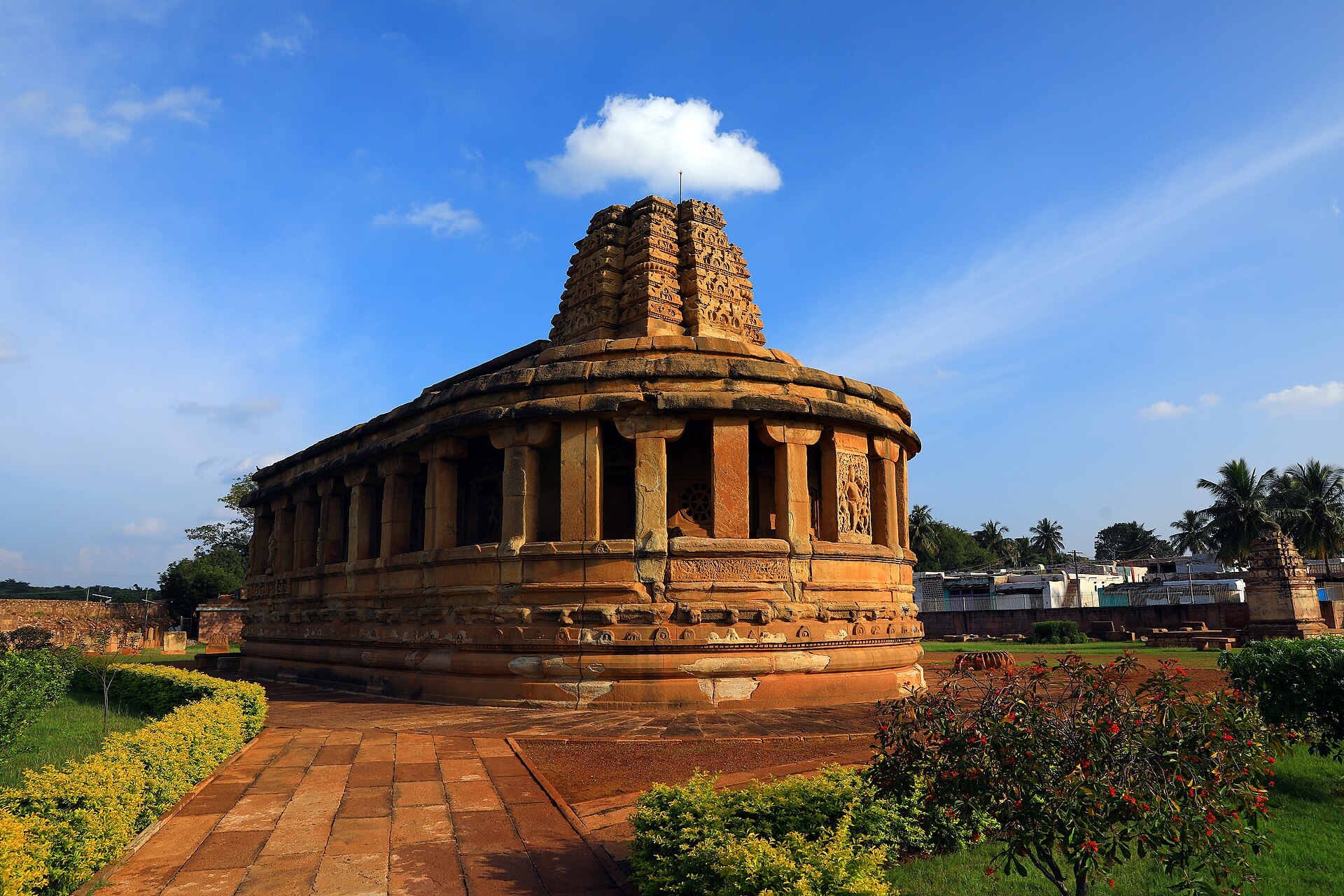 Durga Temple - Aihole with cloud