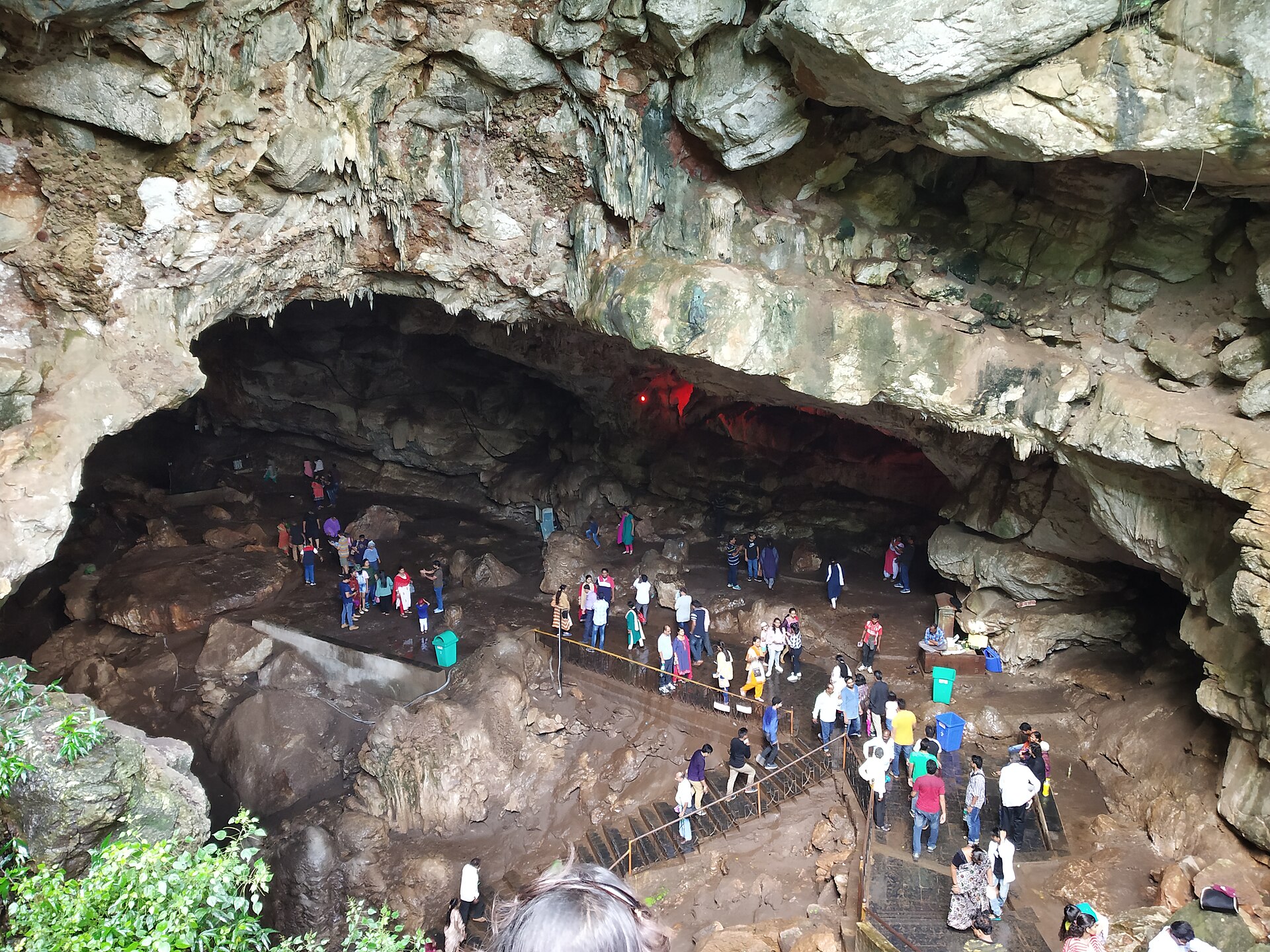 Entrance to Borra caves from above 01