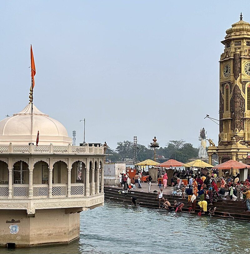 Har Ki Pauri and Clock Tower of Haridwar