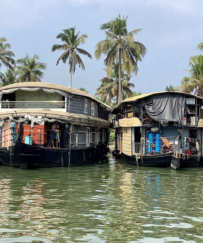 Houseboat on Alleppey backwaters (Kerala, India 2023)