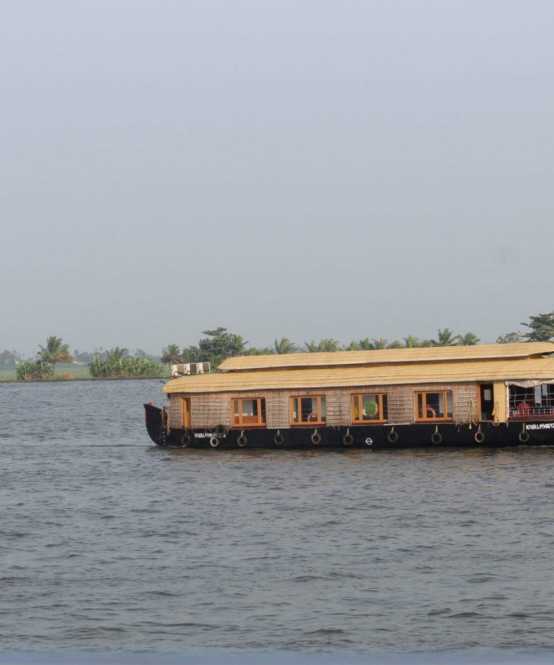 Houseboat cruising the backwaters of Kerala