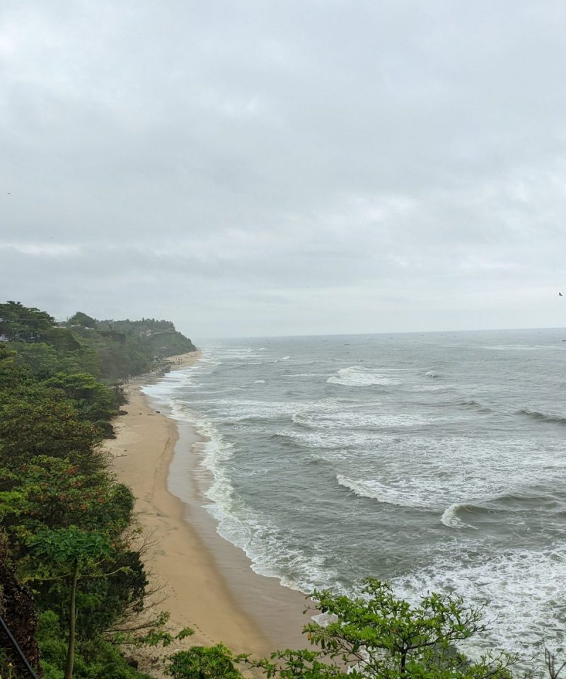 Varkala cliff and beach, Kerala